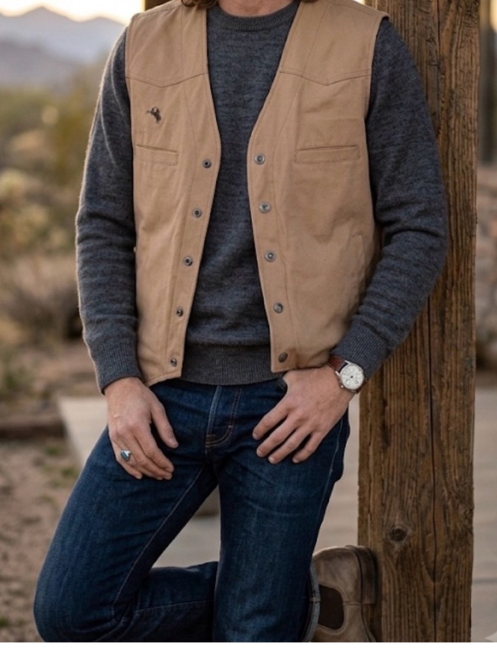 Wyoming Traders men’s Large Tall canvas vest